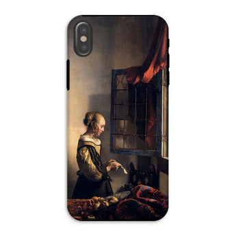 Girl Reading Letter - Johannes Vermeer Phone Case Iphone Xs / Matte Phone Case Painting Johannes Vermeer Iphone Case, Girl Reading Letter,