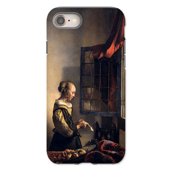 Girl Reading Letter - Johannes Vermeer Phone Case Iphone 8 / Matte Phone Case Vermeer Painting Johannes Iphone Case, Girl Reading Letter,