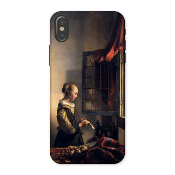 Girl Reading Letter - Johannes Vermeer Phone Case Iphone x / Matte Phone Case Painting Johannes Vermeer Iphone Case, Girl Reading Letter,