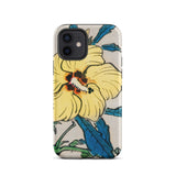 Golden Hibiscus - Kōno Bairei Floral Iphone Case, 12 / Matte, Floral-patterned Phone Case