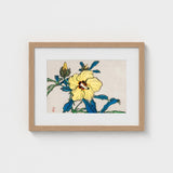 Golden Hibiscus - Kono Bairei Meiji Era Art Print / Canvas Kōno Bairei’s, Meiji-era Kacho-e Masterwork, Prints