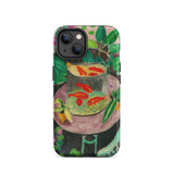 Goldfish - Custodia per iPhone Henri Matisse natura morta con acquario, 14 / Opaca, Custodie per telefoni cellulari, Toby Leon