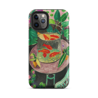 Goldfish - Henri Matisse Aquarium Still Life Phone Case Iphone 11 Pro / Matte Phone Case Goldfish Bowl Design Henri Matisse Tough, Tough