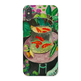 Goldfish - Henri Matisse Aquarium Still Life Phone Case Iphone x / Matte Painting Bowl Tough, Dual Layered Material Mobile Cases