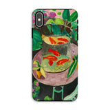 Goldfish - Henri Matisse Aquarium Still Life Phone Case Iphone Xs Max / Matte Painting Tough, Dual Layered Material Mobile Cases