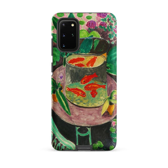 Goldfish - Henri Matisse Aquarium Still Life Phone Case Samsung Galaxy S20 Plus / Matte Vibrant Phone Case Painted Scene Red Goldfish Glass