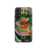 Goldfish - Henri Matisse Aquarium Still Life Phone Case Samsung Galaxy S22 / Matte Phone Case Vibrant Impressionistic Painting Red Goldfish
