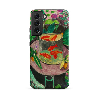 Goldfish - Henri Matisse Aquarium Still Life Phone Case Samsung Galaxy S22 Plus / Matte Vibrant Phone Case Colorful Impressionistic
