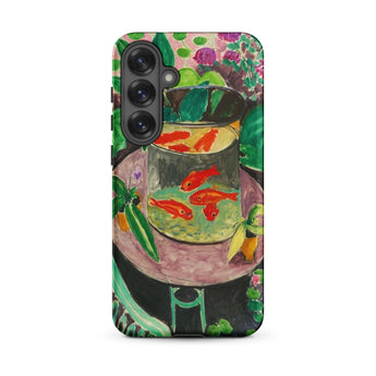 Goldfish - Henri Matisse Aquarium Still Life Phone Case Samsung Galaxy S25 Plus / Matte Phone Case Vibrant Impressionistic Painting Red
