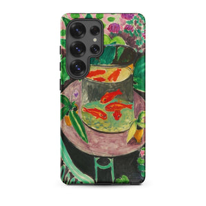 Goldfish - Henri Matisse Aquarium Still Life Samsung Case, Galaxy S25 Ultra / Matte, Smartphone Artistic Colorful Case Goldfish Bowl