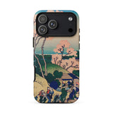Goten-yama Hill - Katsushika Hokusai Phone Case Iphone 17 Pro Max / Matte 12 Japanese Cherry Blossom, Blossoms Hover, Pastel Haze Mobile