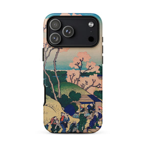 Goten-yama Hill - Katsushika Hokusai Phone Case Iphone 17 Pro Max / Matte Iphone 12 Pro Max Case Japanese Cherry Blossom Katsushika Hokusai