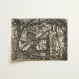 The Gothic Arch - Giovanni Battista Piranesi Art Print / Canvas Detailed Black-and-white Sketch Intricate Multi-level Stone Archway