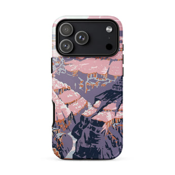 Grand Canyon - Chester Don Powell Phone Case Iphone 17 Pro Max / Matte 12 Mountain Village Design Cream Cliffs Melting, Mobile Cases