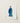 Blue Traditional Chinese Robe Painting White Paper Qing Dynasty Manchu, Fashion Art, Confucian Erudition