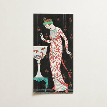 Art Deco-style Illustration Print Woman Elegant White Gown George Barbier, Robe Du Soir, Deco Elegance