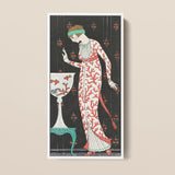 Art Deco-style Framed Print Woman Elegant White Dress George Barbier, Robe Du Soir, Deco Elegance