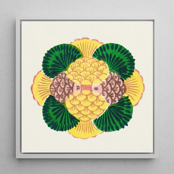 Graphic Bloom - Taguchi Tomoki Floral Art Print / Canvas, Taguchi Tomoki, Tsubaki Woodblock Print, Graphic Bloom