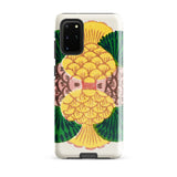 Graphic Bloom - Taguchi Tomoki Floral Phone Case Samsung Galaxy S20 Plus / Gloss Vibrant Hand-painted Phone Case Stylized Yellow Fish Pink