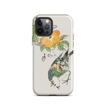 Estornino Gris - Funda para Iphone Numata Kashu Kacho-e, 12 Pro / Mate, Fundas para Teléfonos Móviles, Toby Leon