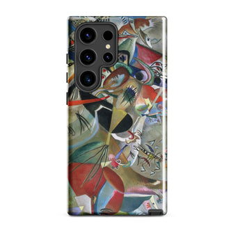 In the Gray - Wassily Kandinsky Phone Case Samsung Galaxy S24 Ultra / Gloss Vibrant Abstract Art-themed Phone Case Bold Reds Blues