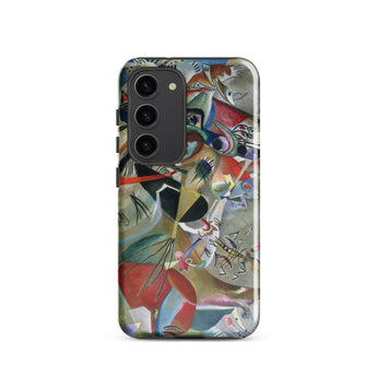 In the Gray - Wassily Kandinsky Phone Case Samsung Galaxy S23 / Gloss Vibrant Abstract Phone Case Dynamic Composition Bold Reds Kandinsky