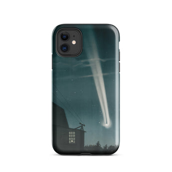 The Great Comet of 1881 - E. L. Trouvelot Phone Case Iphone 11 / Gloss Sleek Black Phone Case Moody Illustrated Scene Star Trouvelot Iphone