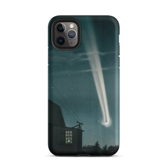 The Great Comet of 1881 - E. L. Trouvelot Phone Case Iphone 11 Pro Max / Matte Sleek Black Phone Case Vivid Illustration Bright Comet