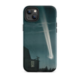 The Great Comet of 1881 - E. L. Trouvelot Phone Case Iphone 14 Plus / Matte Sleek Black Phone Case Vivid Illustration Bright Comet