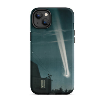 The Great Comet of 1881 - E. L. Trouvelot Phone Case Iphone 14 Plus / Matte Sleek Black Phone Case Vivid Illustration Bright Comet