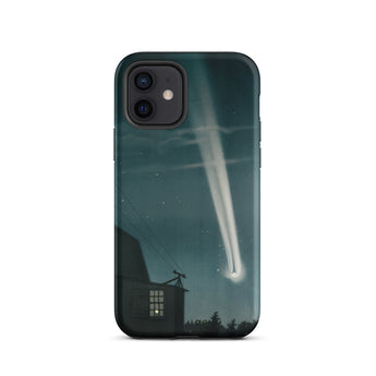 The Great Comet of 1881 - E. L. Trouvelot Phone Case Iphone 12 / Matte Sleek Black Phone Case Vivid Illustration Bright Comet Trouvelot