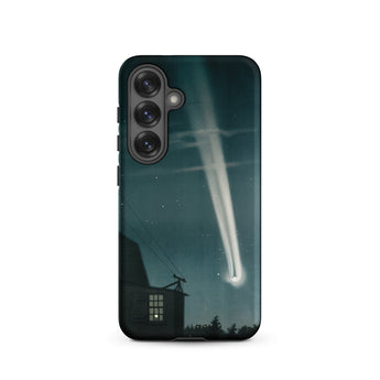 The Great Comet of 1881 - E. L. Trouvelot Phone Case Samsung Galaxy S25 / Matte Sleek Black Phone Case Vivid Illustration Bright Comet
