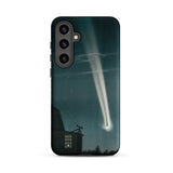 The Great Comet of 1881 - E. L. Trouvelot Phone Case Samsung Galaxy S24 Plus / Matte Sleek Black Phone Case Vivid Illustration Bright Comet