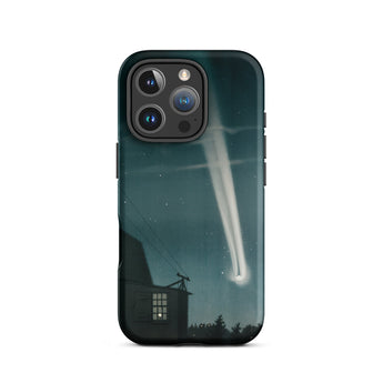 The Great Comet of 1881 - E. L. Trouvelot Phone Case Iphone 16 Pro / Matte Sleek Black Phone Case Vivid Illustration Bright Comet Trouvelot