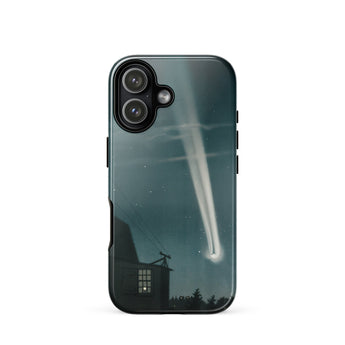 The Great Comet of 1881 - E. L. Trouvelot Phone Case Iphone 17 / Gloss Sleek Black Phone Case Vivid Illustration Bright Comet Trouvelot