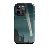 The Great Comet of 1881 - E. L. Trouvelot Phone Case Iphone 15 Pro Max / Gloss Sleek Black Phone Case Vivid Illustration Bright Meteor