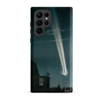 The Great Comet of 1881 - E. L. Trouvelot Phone Case Samsung Galaxy S22 Ultra / Matte Sleek Black Phone Case Vivid Illustration Bright