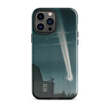 The Great Comet of 1881 - E. L. Trouvelot Phone Case Iphone 13 Pro Max / Gloss Sleek Black Phone Case Vivid Illustration Bright Meteor