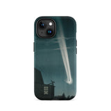 The Great Comet of 1881 - E. L. Trouvelot Phone Case Iphone 15 / Matte Sleek Black Phone Case Vivid Illustration Bright Meteor Trouvelot