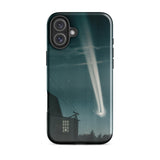 The Great Comet of 1881 - E. L. Trouvelot Phone Case Iphone 16 Plus / Gloss Sleek Black Phone Case Vivid Illustration Bright Meteor