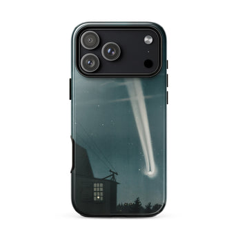 The Great Comet of 1881 - E. L. Trouvelot Phone Case Iphone 17 Pro Max / Gloss Sleek Transparent Phone Case Dark Teal Illustration House