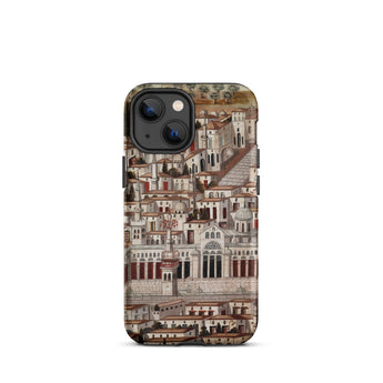 Great Mosque of Damascus - Islamic School Phone Case Iphone 13 Mini / Matte Phone Case City Illustration Damascus Iphone Case, Ottoman