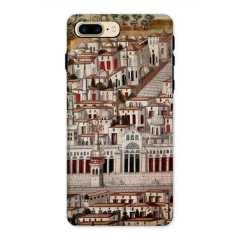 Great Mosque of Damascus - Islamic School Phone Case Iphone 8 Plus / Matte Phone Case City Illustration Damascus Iphone Case, Ottoman