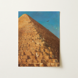 Great Pyramid of Giza - Adrien Dauzats Art Print / Canvas, 12x16’’ / 31x41cm / Unframed / no Border, Posters Prints & Visual Artwork, Toby