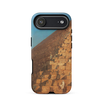 Great Pyramid of Giza - Adrien Dauzats Phone Case Iphone 17 Air / Matte Iphone 12 Case Pyramid Design Blue Brown Colors Adrien Dauzats,