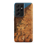 Great Pyramid of Giza - Adrien Dauzats Phone Case Samsung Galaxy S21 Ultra / Matte Phone Case Detailed Warm-toned Illustration Ancient