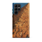 Great Pyramid of Giza - Adrien Dauzats Phone Case Samsung Galaxy S22 Ultra / Matte Phone Case Detailed Painting Great Pyramid Giza Warm
