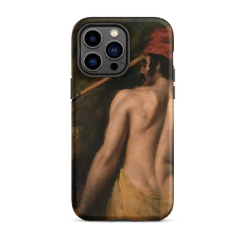 A Greek Slave - William Etty iPhone-hoesje, 14 Pro Max / Mat, telefoonhoesjes, Toby Leon