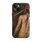 A Greek Slave - William Etty iPhone-hoesje, 15 Plus / Mat, telefoonhoesjes, Toby Leon