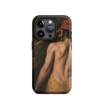 A Greek Slave - William Etty iPhone-hoesje, 15 Pro / Mat, telefoonhoesjes, Toby Leon